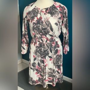 LulaRoe Jody Floral Long Sleeve Peasant Dress